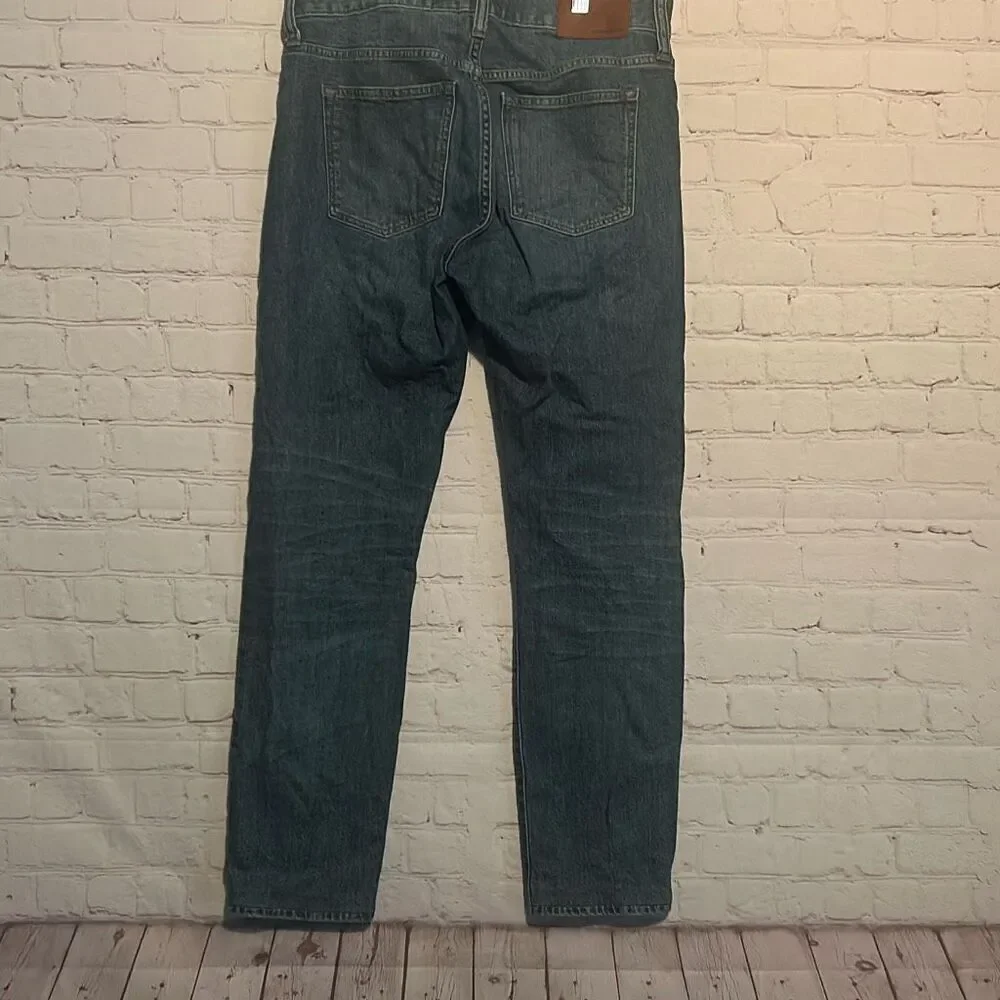 J. Crew Factory Men's Dark Blue Straight-Leg Jeans